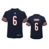 youth bears kyler gordon game navy jersey