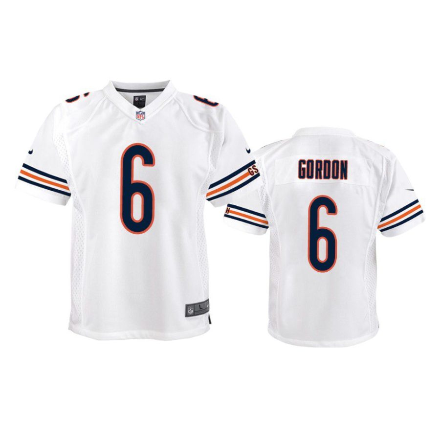 youth bears kyler gordon game white jersey