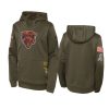 youth bears olive 2022 salute to service hoodie