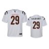 youth bengals cam taylor britt game white jersey