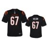 youth bengals cordell volson game black jersey