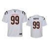 youth bengals myles murphy game white jersey