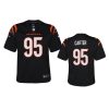 youth bengals zachary carter game black jersey