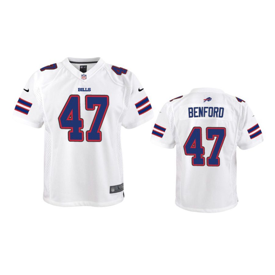 youth bills christian benford game white jersey