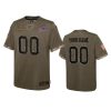 youth bills custom olive limited 2022 salute to service jersey