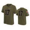 youth bills josh allen olive name number 2022 salute to service jersey
