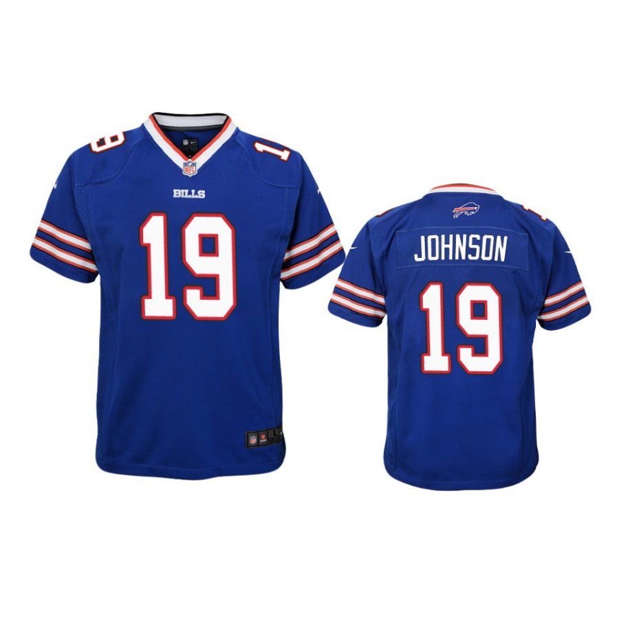 youth bills keesean johnson game royal jersey