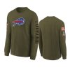 youth bills olive team logo long sleeve 2022 salute to service jersey