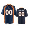 youth broncos custom game navy jersey