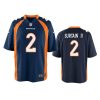 youth broncos patrick surtain ii game navy jersey