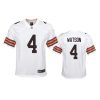 youth browns deshaun watson game white jersey