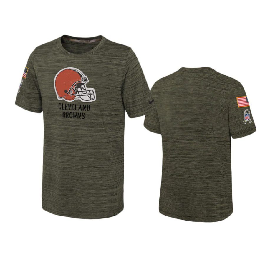youth browns olive velocity 2022 salute to service jersey