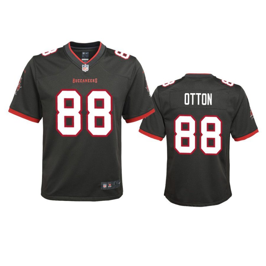 youth buccaneers cade otton alternate game pewter jersey