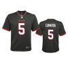 youth buccaneers jake camarda alternate game pewter jersey