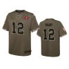 youth buccaneers tom brady olive limited 2022 salute to service jersey