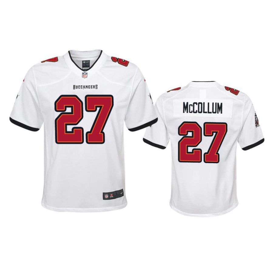 youth buccaneers zyon mccollum game white jersey