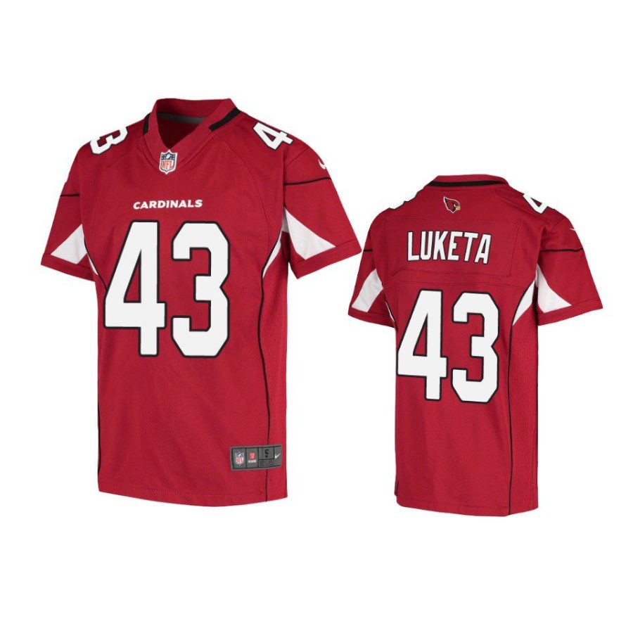 youth cardinals jesse luketa game cardinal jersey