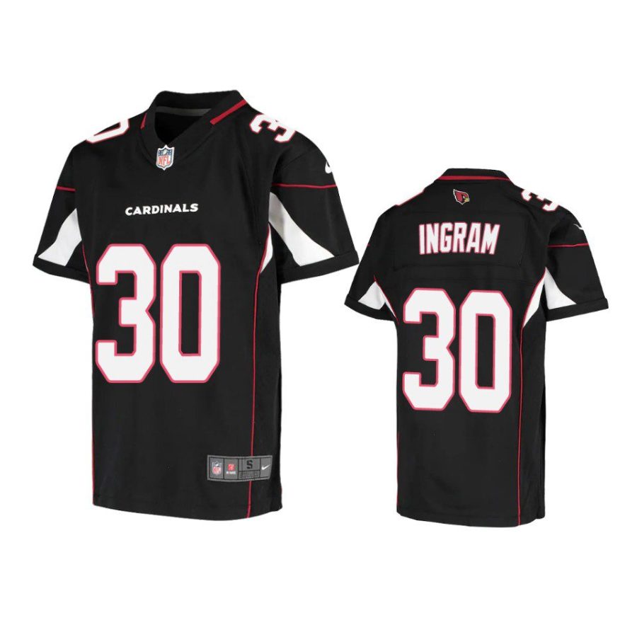 youth cardinals keaontay ingram game black jersey