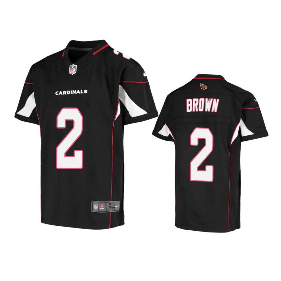 youth cardinals marquise brown game black jersey