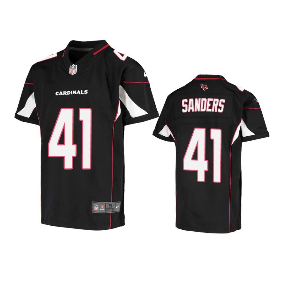 youth cardinals myjai sanders game black jersey