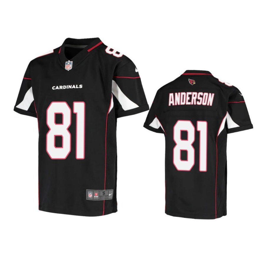 youth cardinals robbie anderson game black jersey