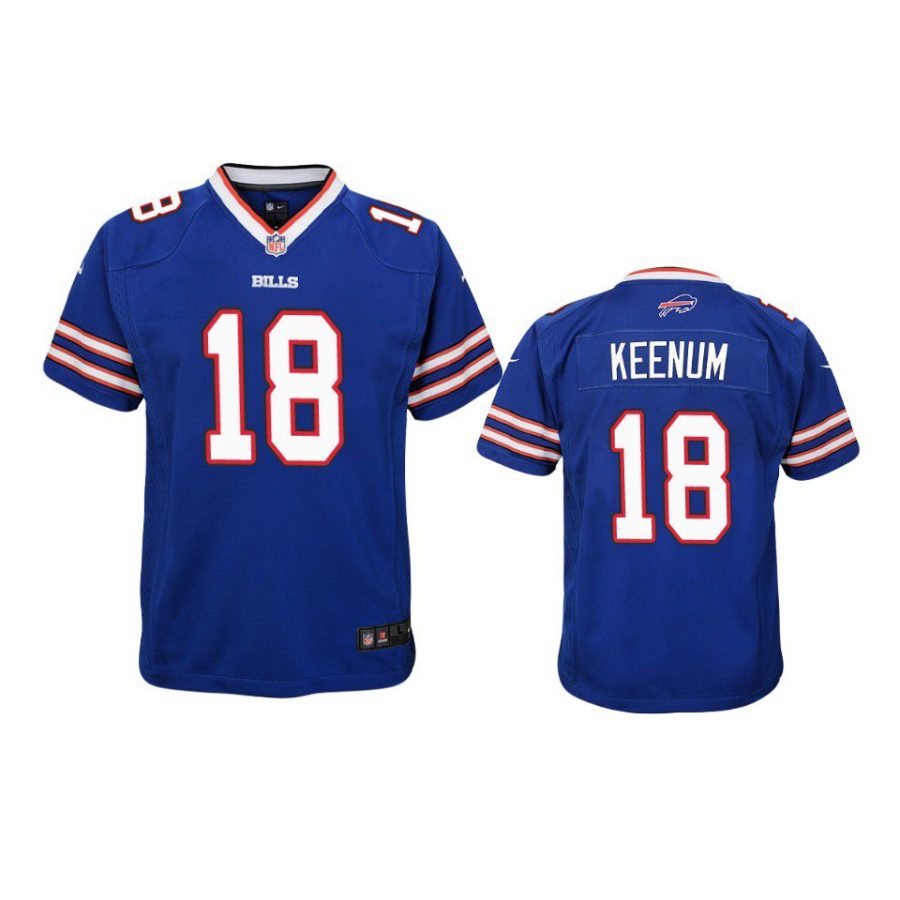 youth case keenum bills royal game jersey