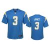 youth chargers derwin james game powder blue jersey