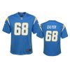 youth chargers jamaree salyer game powder blue jersey