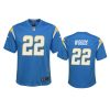 youth chargers jt woods game powder blue jersey