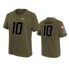 youth chargers justin herbert olive name number 2022 salute to service jersey
