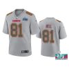 youth chiefs blake bell gray atmosphere super bowl lvii jersey