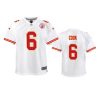 youth chiefs bryan cook game white jersey