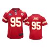 youth chiefs chris jones red game super bowl lvii jersey