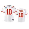 youth chiefs isaih pacheco white game super bowl lvii jersey