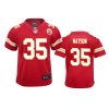 youth chiefs jaylen watson game red jersey