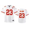 youth chiefs joshua williams game white jersey