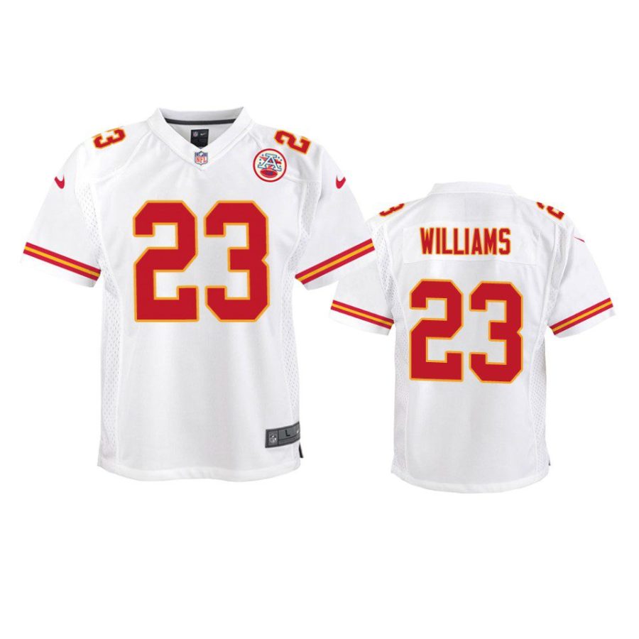 youth chiefs joshua williams game white jersey