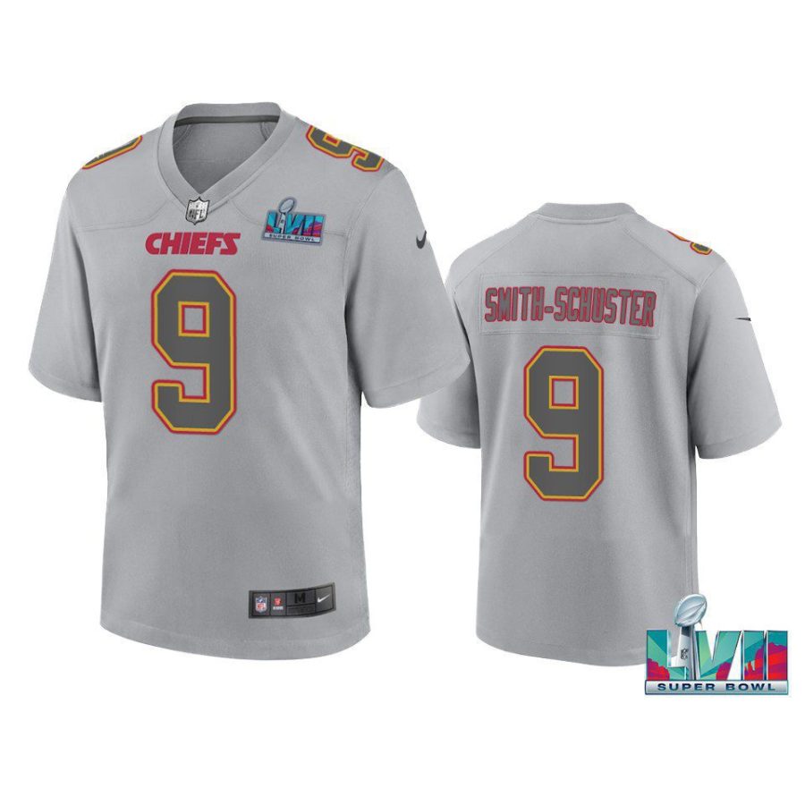 youth chiefs juju smith schuster gray atmosphere super bowl lvii jersey