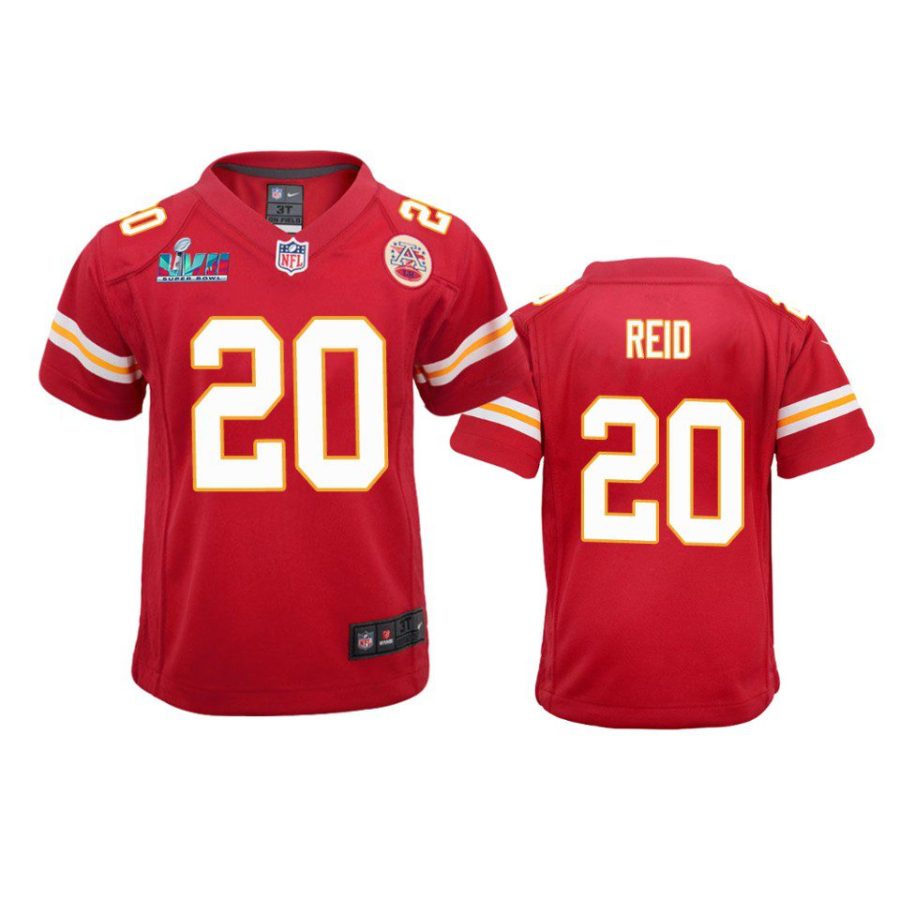 youth chiefs justin reid red game super bowl lvii jersey