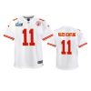 youth chiefs marquez valdes scantling white game super bowl lvii jersey