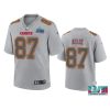 youth chiefs travis kelce gray atmosphere super bowl lvii jersey