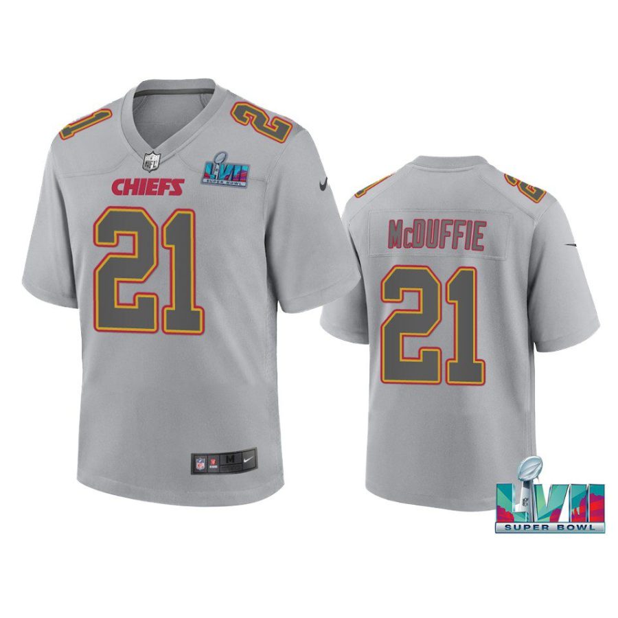 youth chiefs trent mcduffie gray atmosphere super bowl lvii jersey