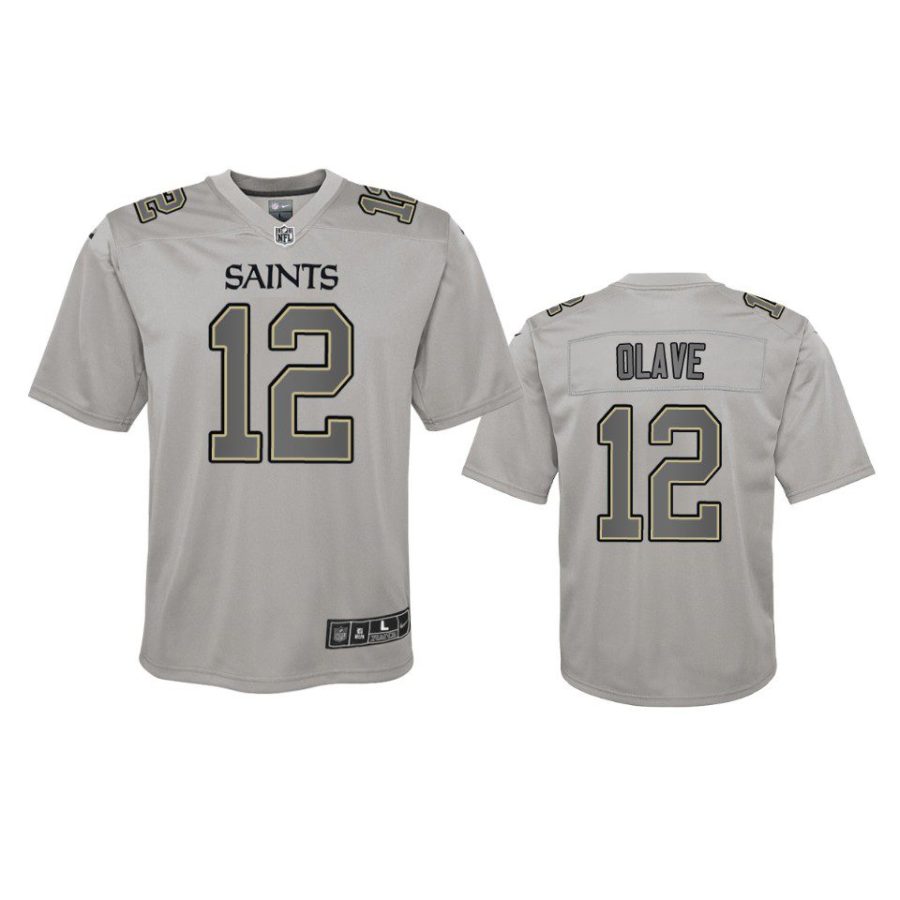 youth chris olave saints gray atmosphere fashion game jersey