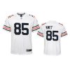 youth cole kmet bears white game jersey