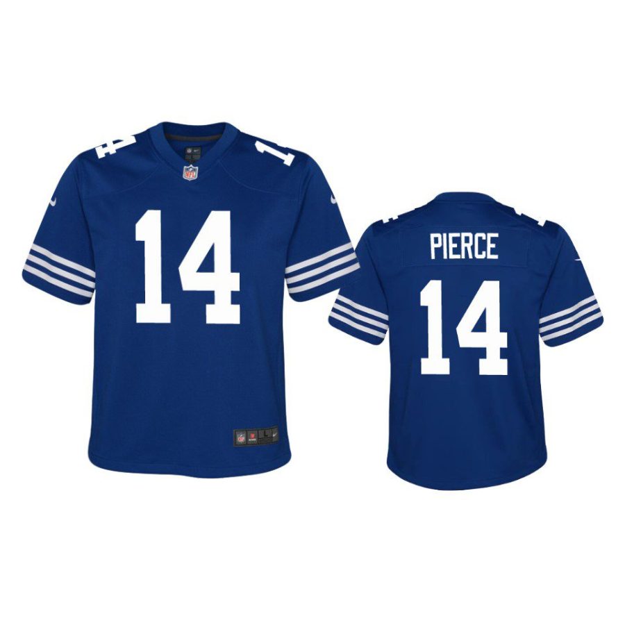 youth colts alec pierce alternate game royal jersey