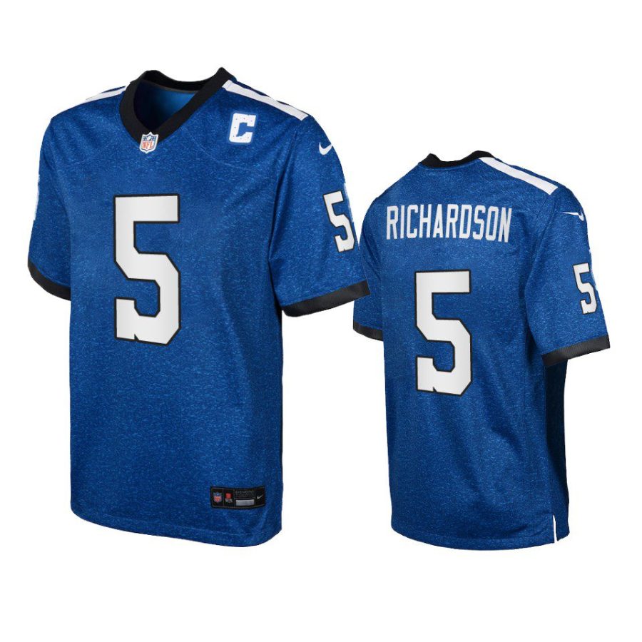 youth colts anthony richardson indiana nights game royal jersey