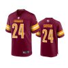 youth commanders antonio gibson game burgundy gold jersey