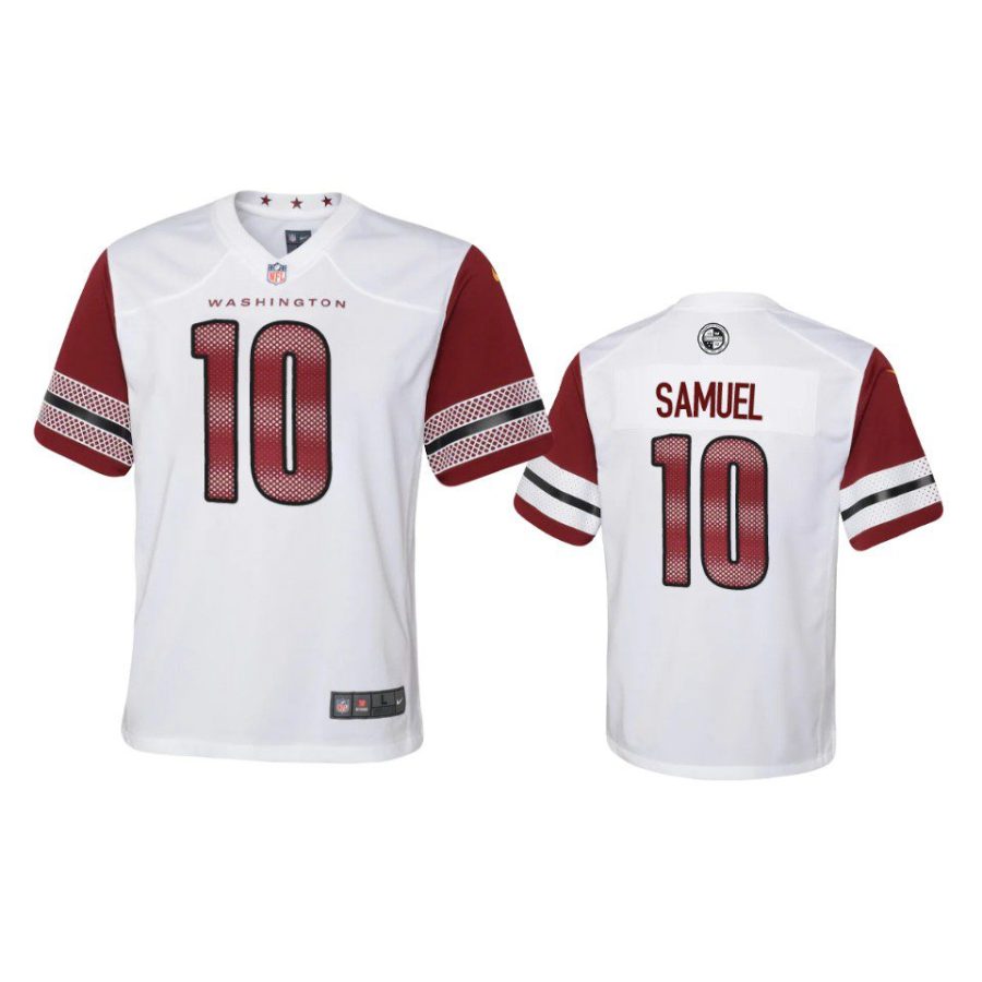 youth commanders curtis samuel game white jersey