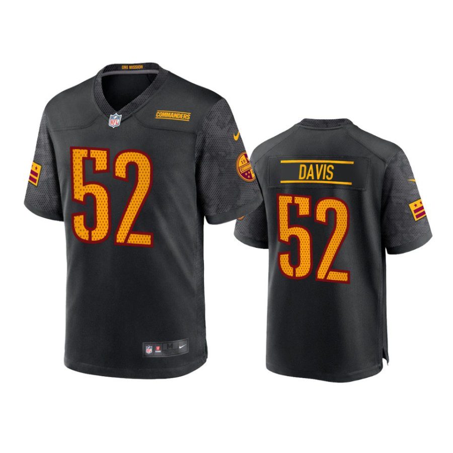 youth commanders jamin davis alternate game black jersey