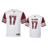 youth commanders terry mclaurin game white jersey